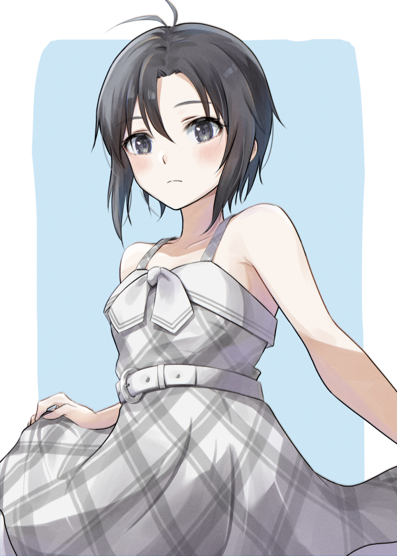 kikuchi makoto (idolmaster and 2 more) drawn by mogskg