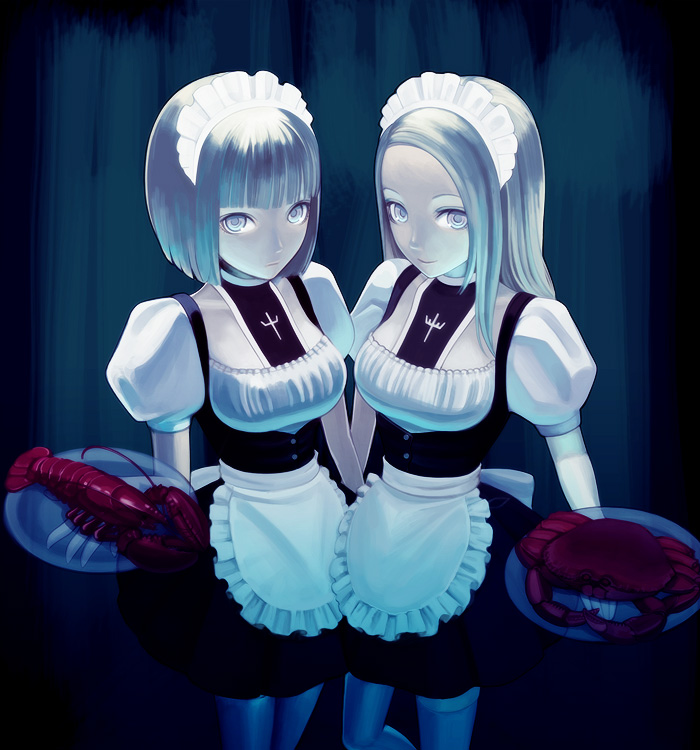 clare and elena (claymore) drawn by calanthe_(artist)