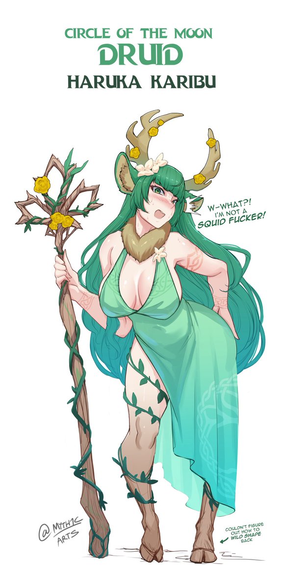 haruka karibu (dungeons & dragons and 1 more) drawn by myth1carts
