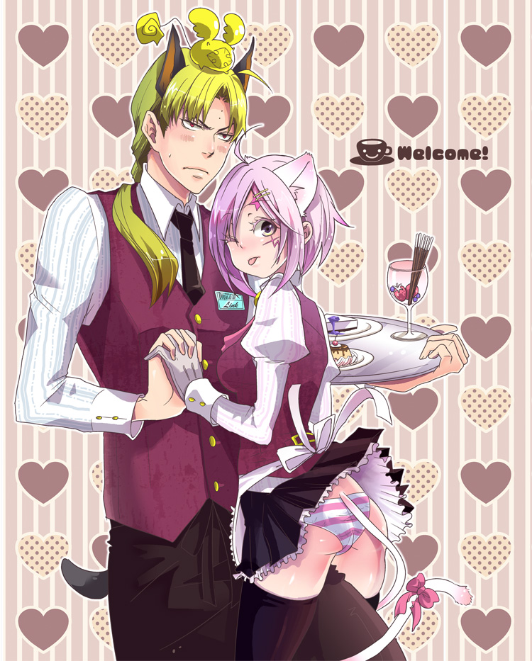 allen walker, timcanpy, and howard link (d.gray-man) drawn by pomeko