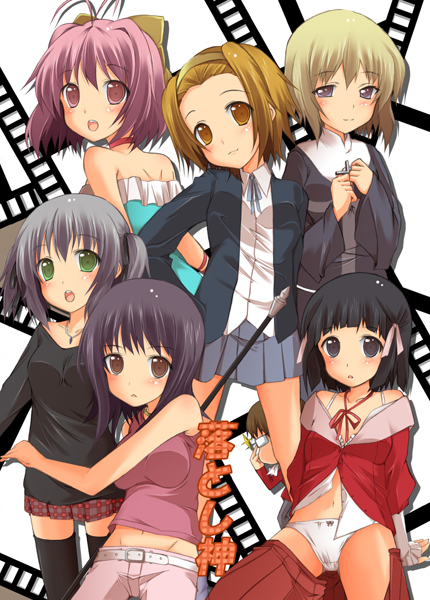 tainaka ritsu, katsuragi keima, itsuwa, nakagawa kanon, orsola aquinas, and 1 more (k-on! and 3 more) drawn by asakura_saki
