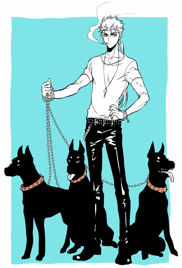 cu chulainn (fate and 2 more) drawn by mayuki_(ubiquitous)