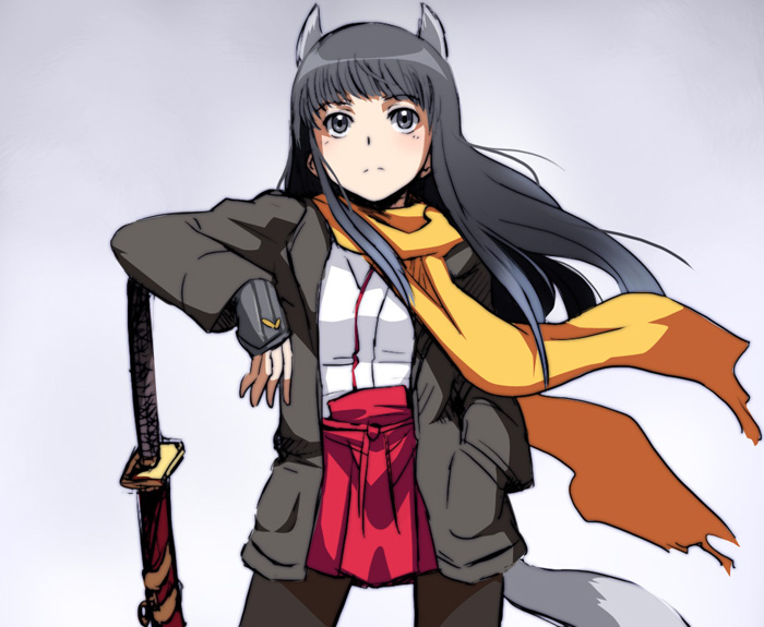 anabuki tomoko (world witches series and 1 more) drawn by caryo and tabigarasu