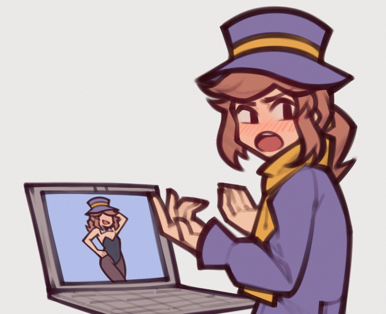hat kid (a hat in time) drawn by fujimna
