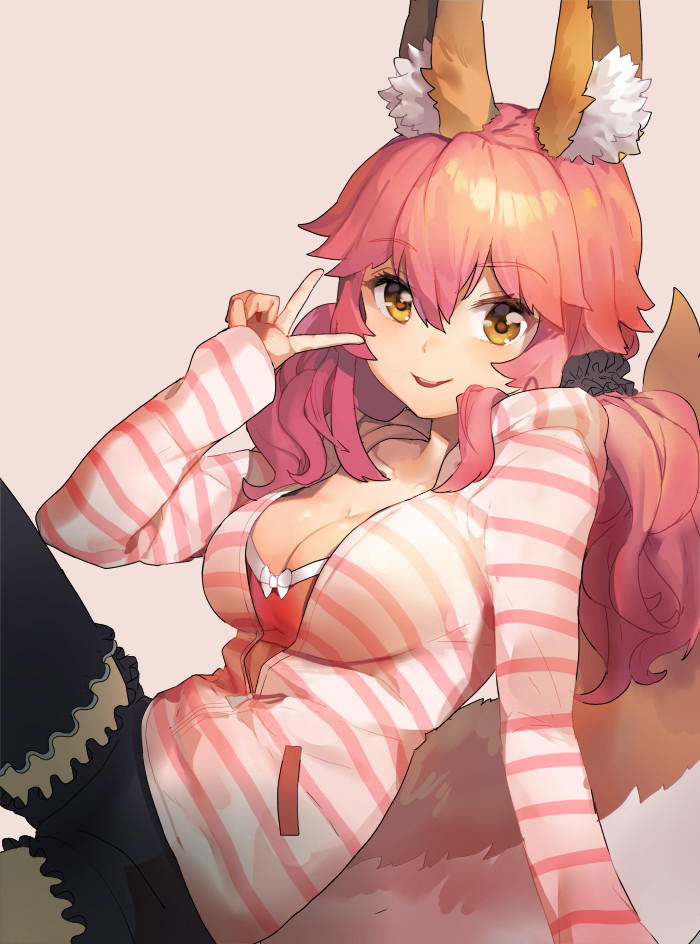 tamamo and tamamo no mae (fate and 2 more) drawn by shovelwell