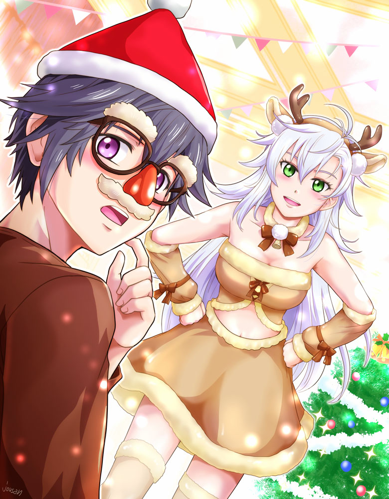rean schwarzer and fie claussell (eiyuu densetsu and 2 more) drawn by xiacheng_tatsuya