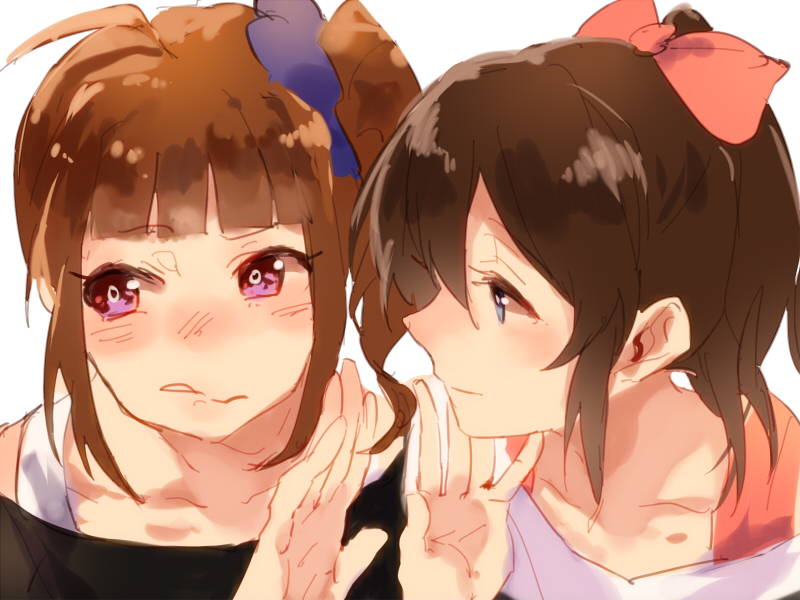 yokoyama nao and satake minako (idolmaster and 1 more) drawn by hamada_(super_tachioyogi_kyousou)