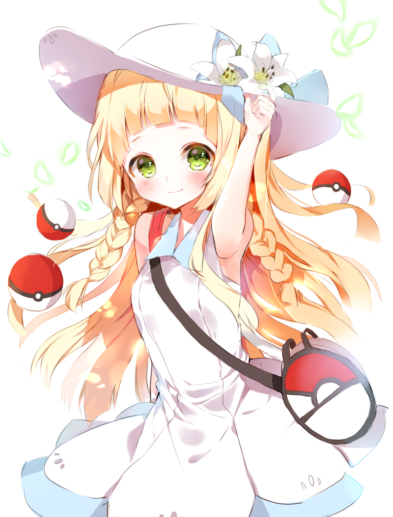 lillie (pokemon and 1 more) drawn by b_rock