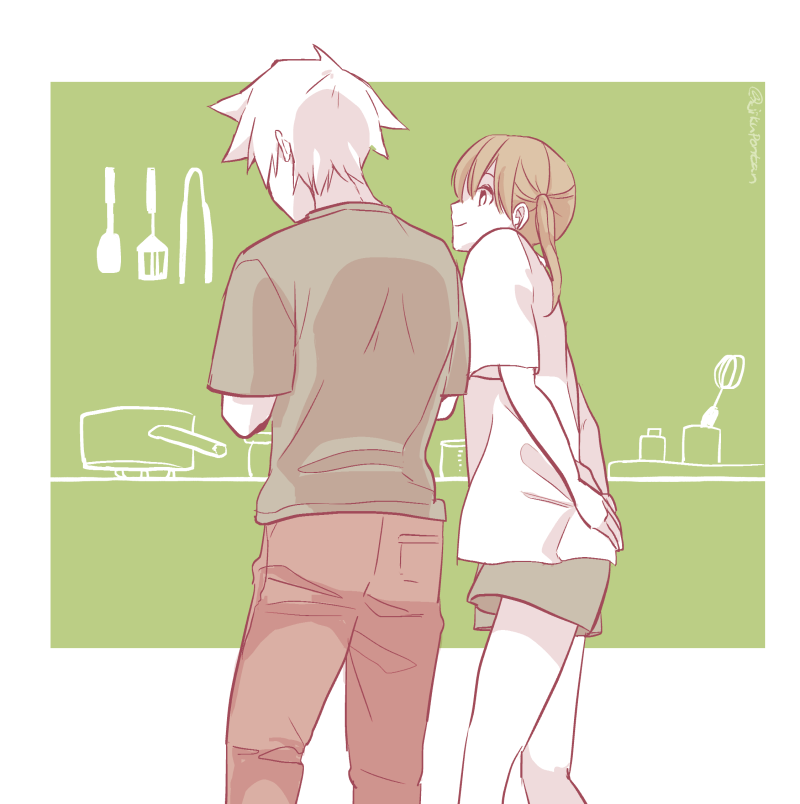 maka albarn and soul evans (soul eater) drawn by jikupontan