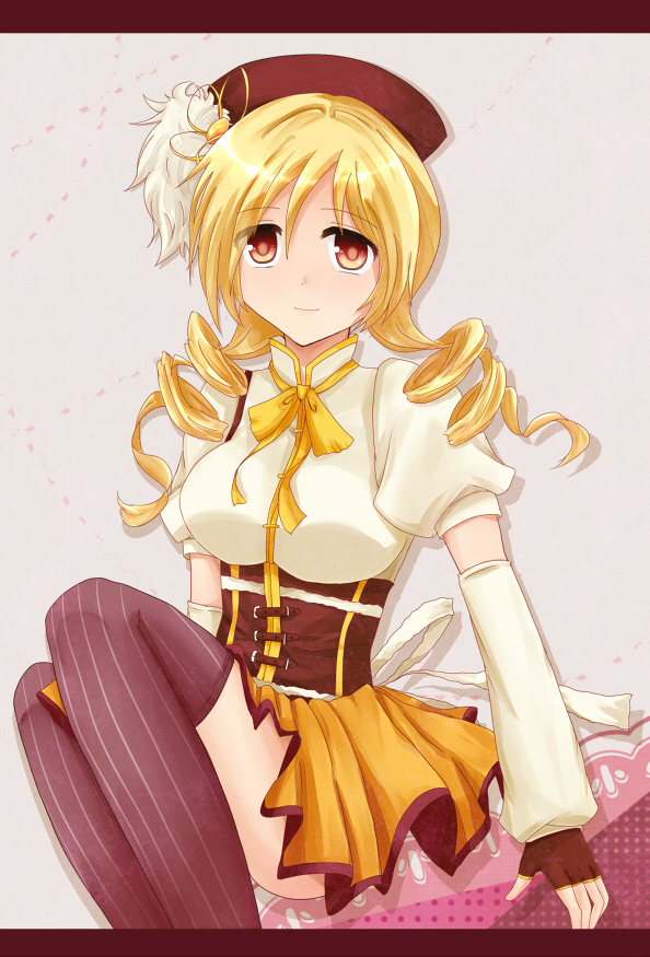 tomoe mami (mahou shoujo madoka magica) drawn by macchi_(pixiv1616079)