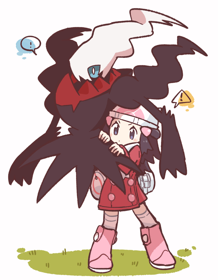 dawn and darkrai (pokemon and 2 more) drawn by ishikoro1645