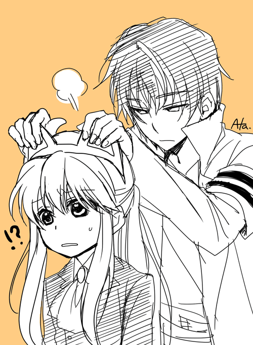 ushiromiya lion and willard h. wright (umineko no naku koro ni) drawn by mizuno_eita