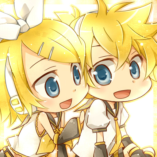 kagamine rin and kagamine len (vocaloid) drawn by shima_riu