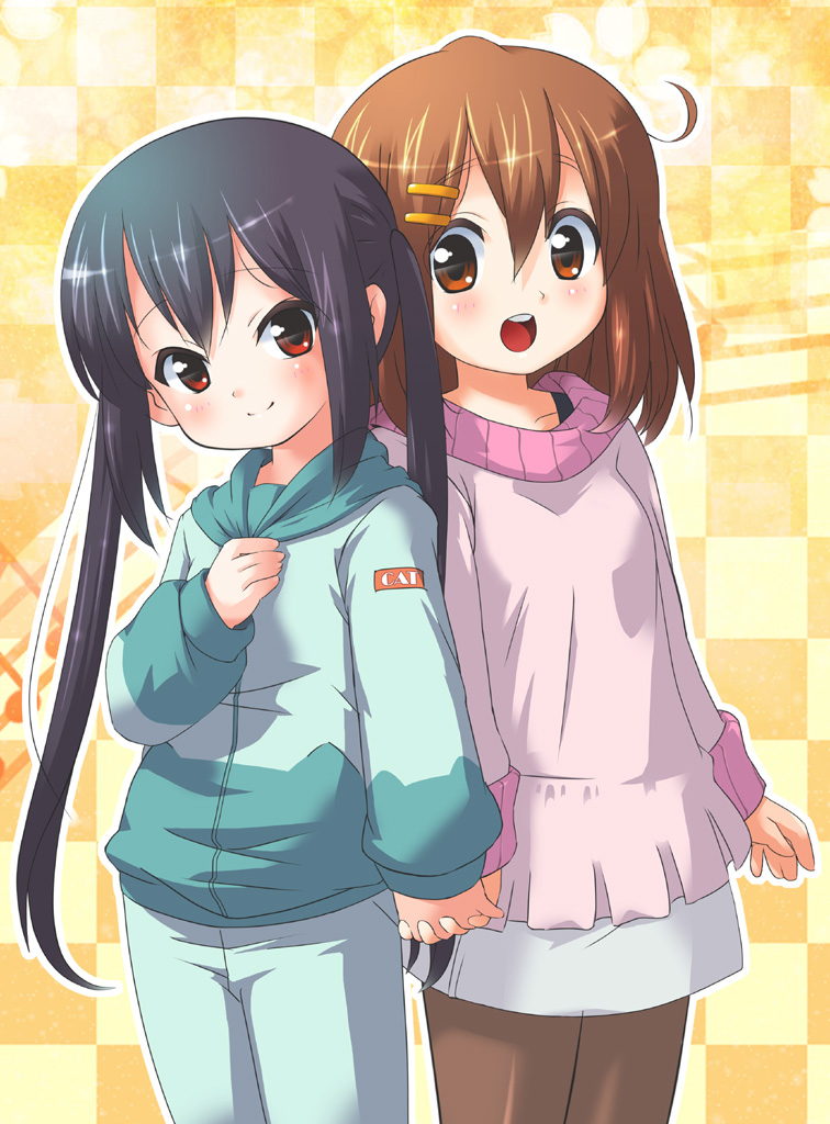 nakano azusa and hirasawa yui (k-on!) drawn by inazoux