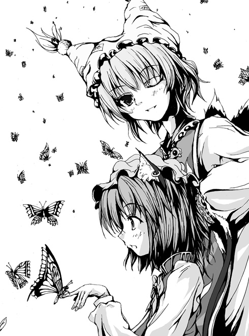 yakumo ran and chen (touhou) drawn by yamamoto_nori