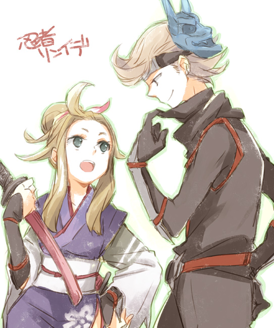 edea lee and ringabel (bravely default and 1 more) drawn by wakaya_hana