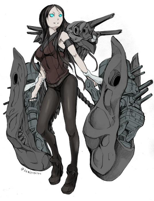 ru-class battleship (kantai collection) drawn by kamizono_(spookyhouse)