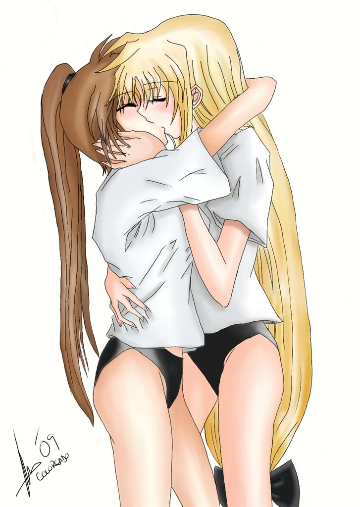 fate testarossa and takamachi nanoha (lyrical nanoha and 2 more)