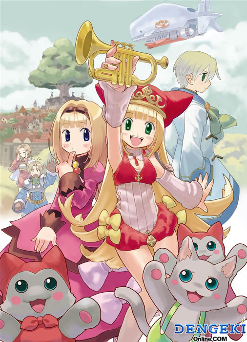 kururu, crea rosenqueen, nyanko, cello, randy, and 1 more (marl kingdom and 1 more)