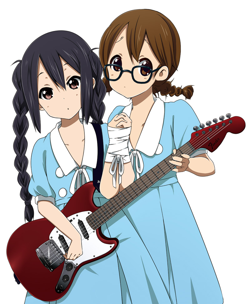 nakano azusa and hirasawa yui (k-on! and 1 more) drawn by ragho_no_erika
