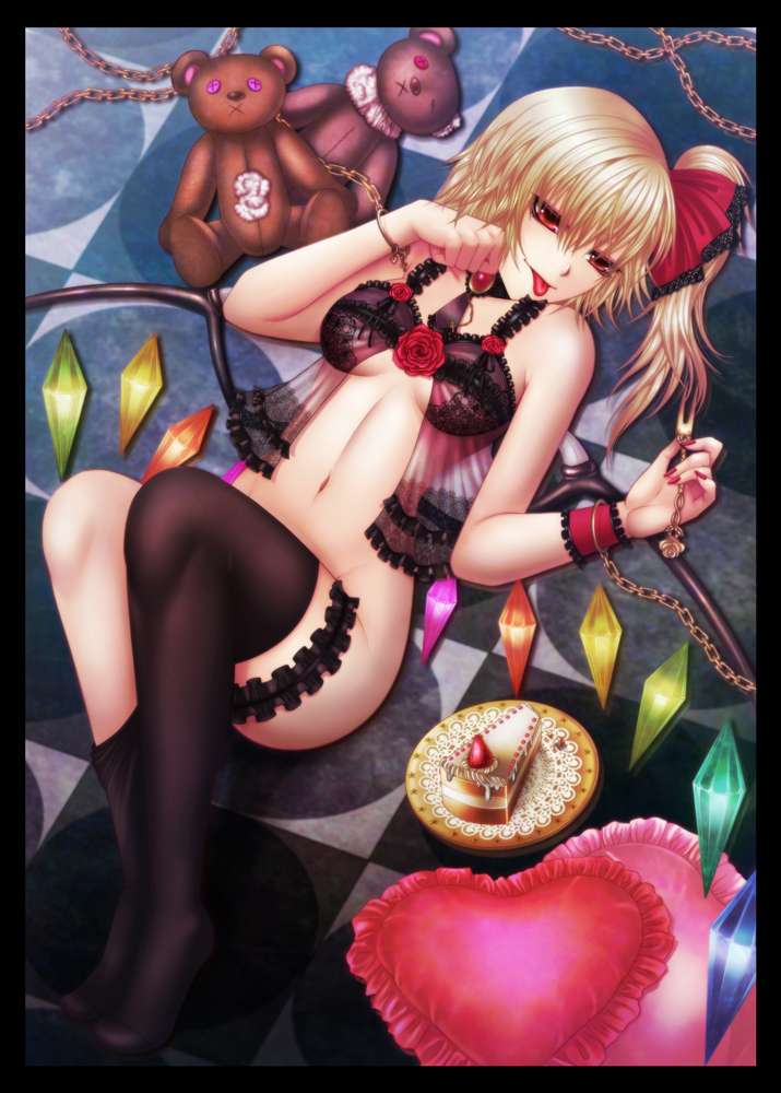 flandre scarlet (touhou) drawn by momoman_(pink_voltage)