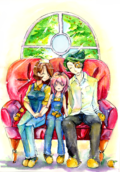 anya alstreim, jeremiah gottwald, and shinozaki sayoko (code geass) drawn by haru_sakurazaki