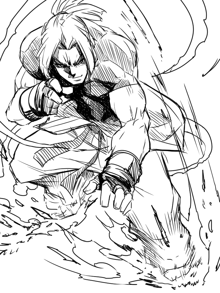 ken masters (street fighter and 1 more) drawn by jin_(mugenjin)