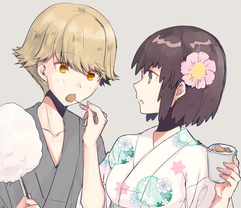 nishio rina and kaburagi sui (soukyuu no fafner) drawn by ootani_mikoto