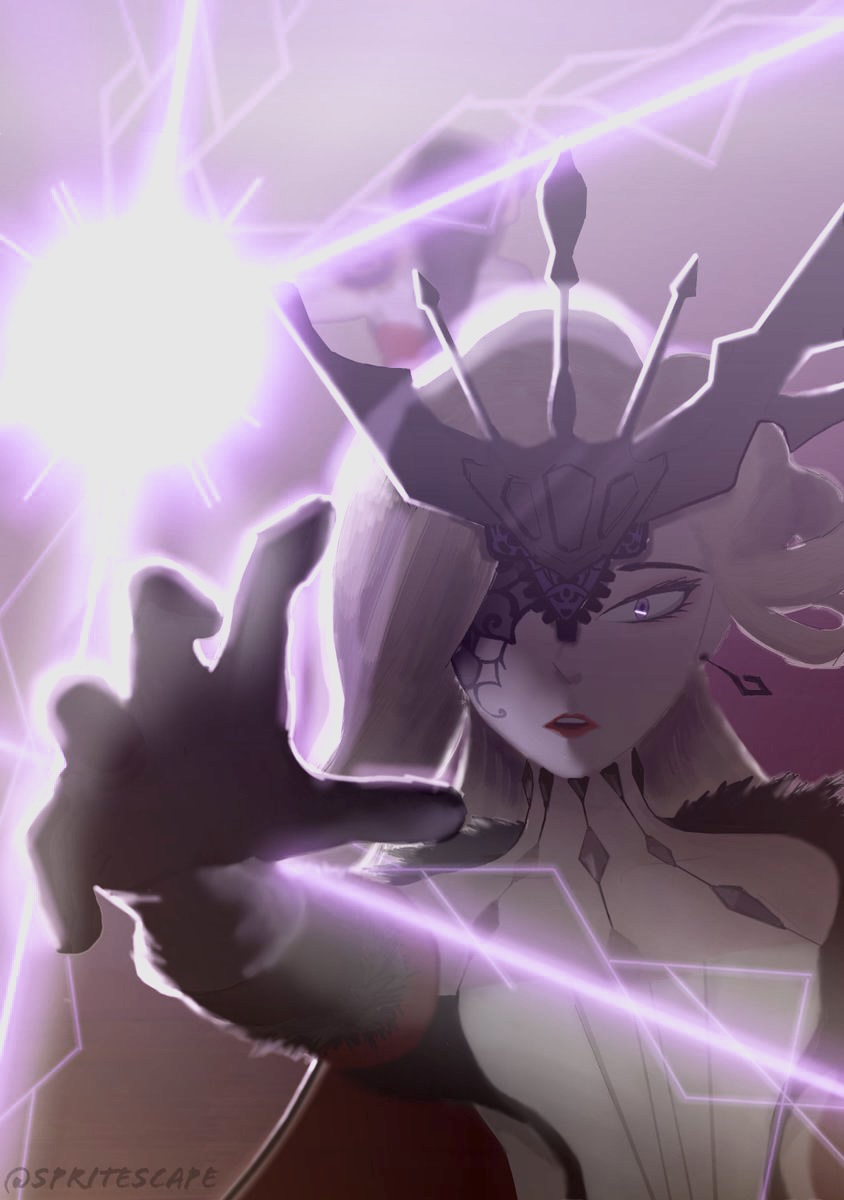 raiden shogun and signora (genshin impact) drawn by spritescape