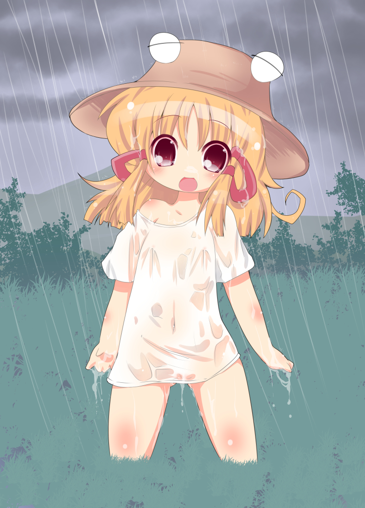 moriya suwako and pyonta (touhou and 1 more) drawn by muuba