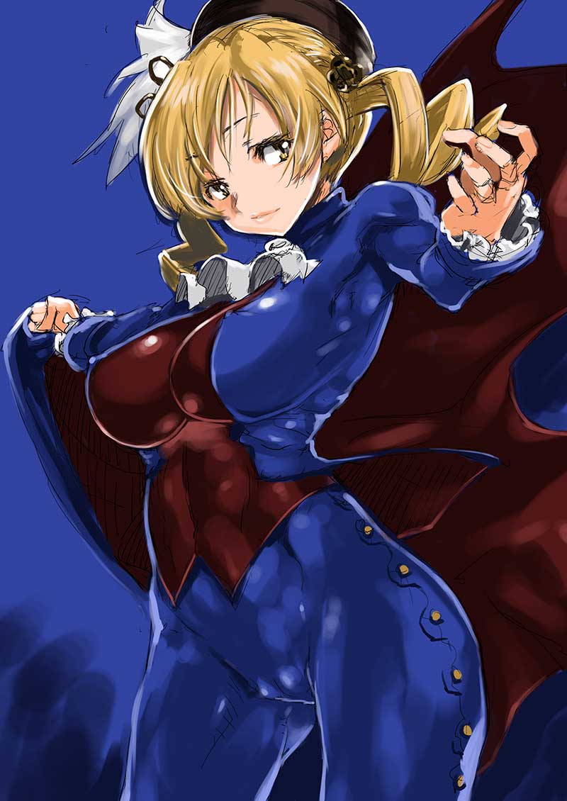 tomoe mami and demitri maximoff (mahou shoujo madoka magica and 1 more) drawn by shinama