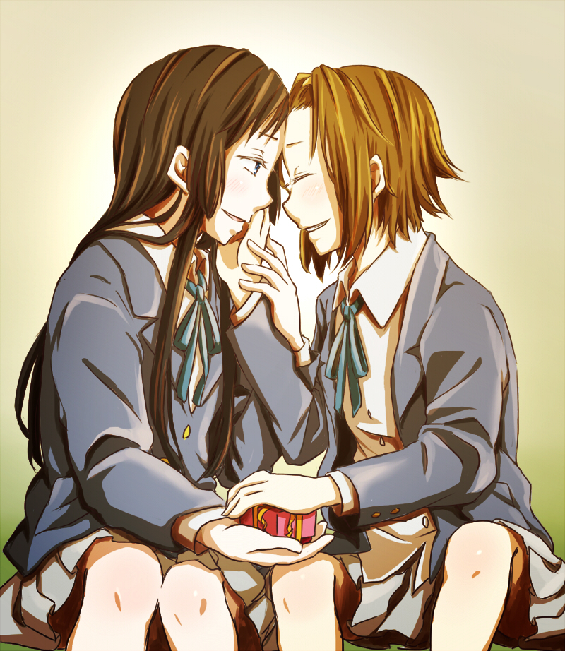 akiyama mio and tainaka ritsu (k-on!) drawn by shakeda_mamoshirou