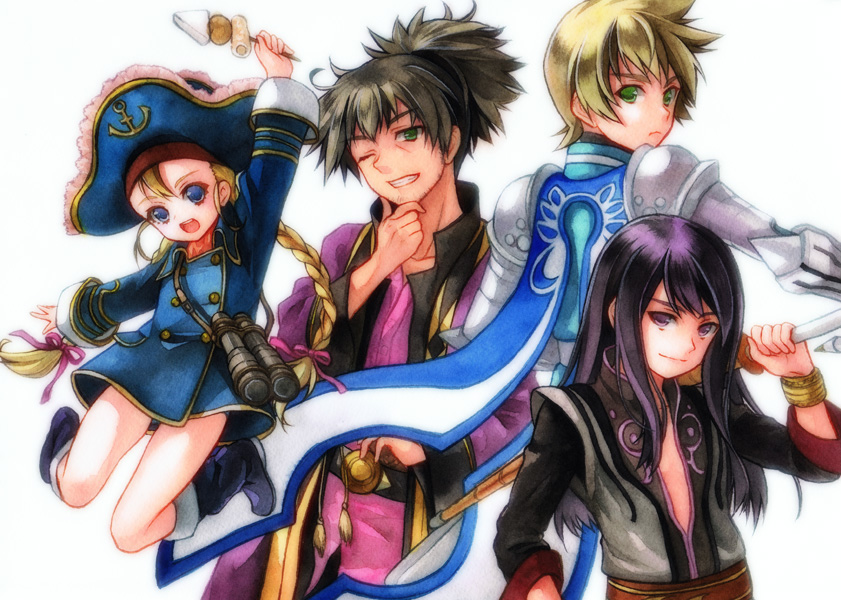yuri lowell, raven, flynn scifo, and patty fleur (tales of and 1 more) drawn by ne-on