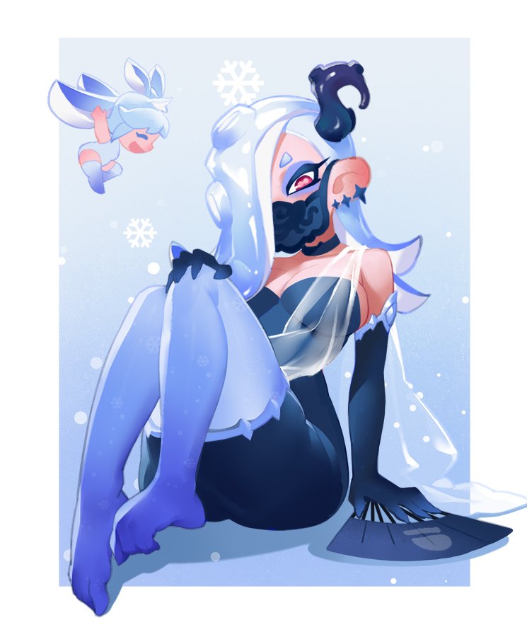shiver (splatoon and 1 more) drawn by little123blood