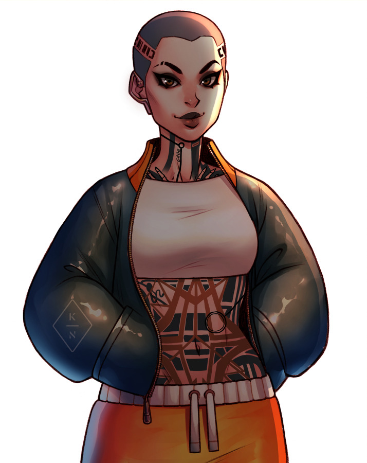 jack (mass effect and 1 more) drawn by kasia_nie