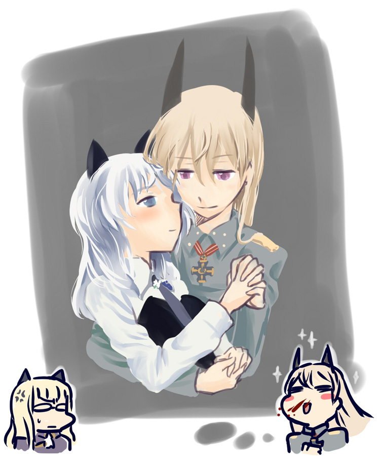 sanya v. litvyak, eila ilmatar juutilainen, and perrine h. clostermann (world witches series and 1 more) drawn by mukiki