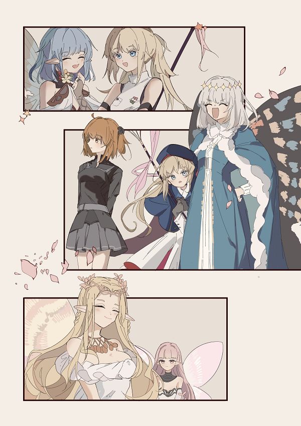 artoria pendragon, fujimaru ritsuka, artoria caster, and oberon (fate and 1 more) drawn by note_nii