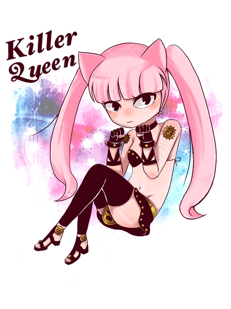 killer queen (jojo no kimyou na bouken and 1 more) drawn by hisui_(mandy2022)