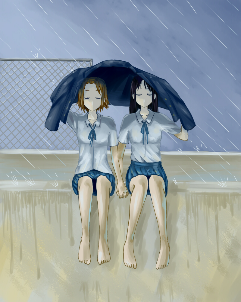 akiyama mio and tainaka ritsu (k-on!) drawn by lalapon