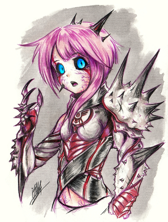 white sister ram (neptune and 1 more) drawn by isaki_tanaka