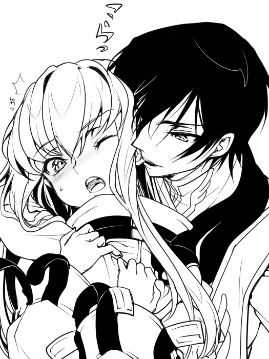 c.c. and lelouch vi britannia (code geass) drawn by creayus
