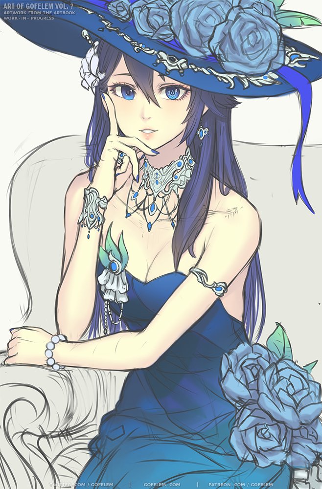 lucina (fire emblem and 2 more) drawn by gofelem
