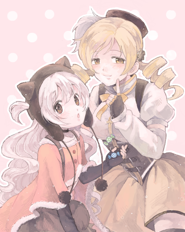 tomoe mami and momoe nagisa (mahou shoujo madoka magica and 1 more) drawn by johnny_(nana)