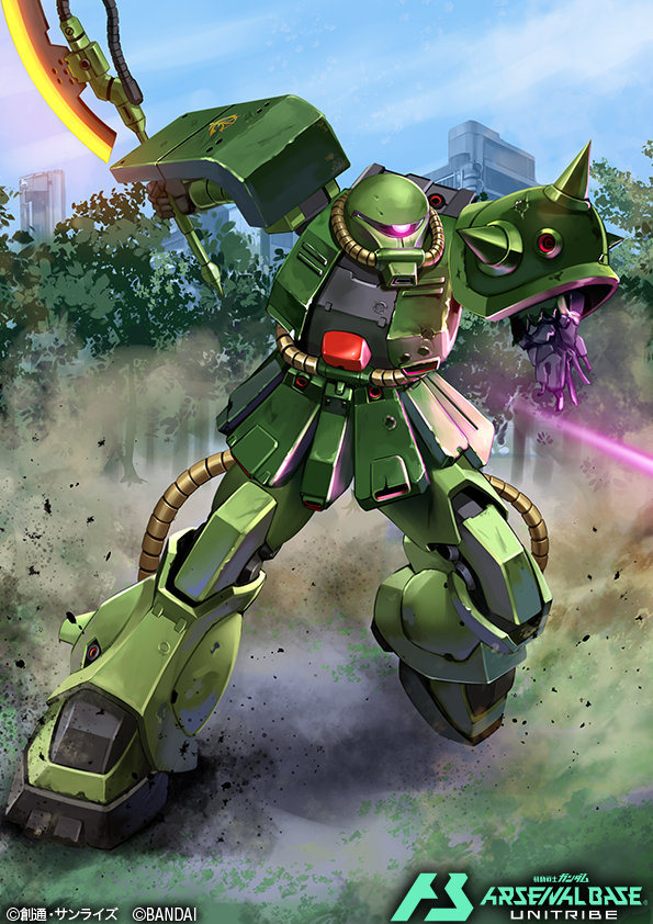 zaku ii fz kai (gundam and 2 more) drawn by kenko_(a143016)