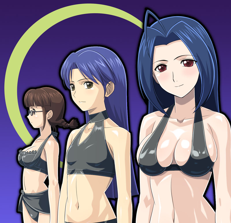 kisaragi chihaya, miura azusa, and akizuki ritsuko (idolmaster and 1 more) drawn by muhi11234