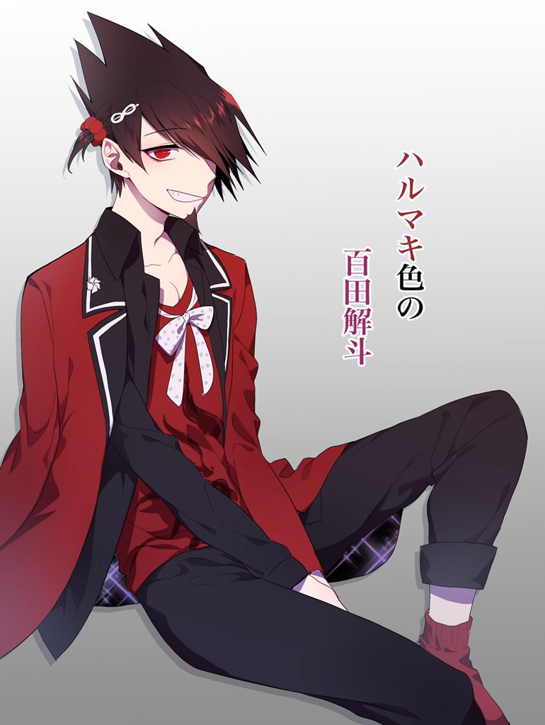 harukawa maki and momota kaito (danganronpa and 1 more) drawn by nanin
