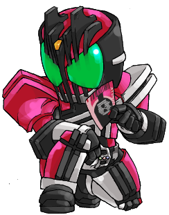 kamen rider decade (kamen rider and 1 more) drawn by spoiled_kandume