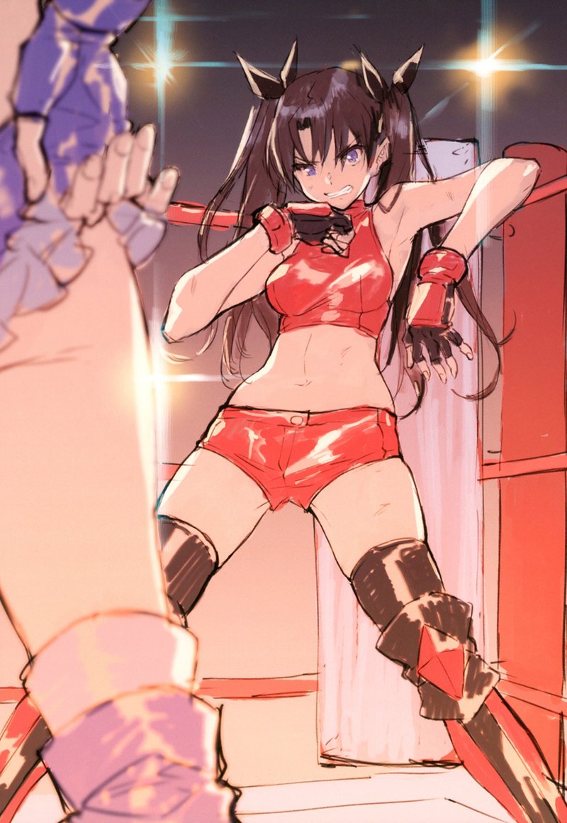 tohsaka rin and luviagelita edelfelt (fate and 2 more) drawn by saitou_masatsugu