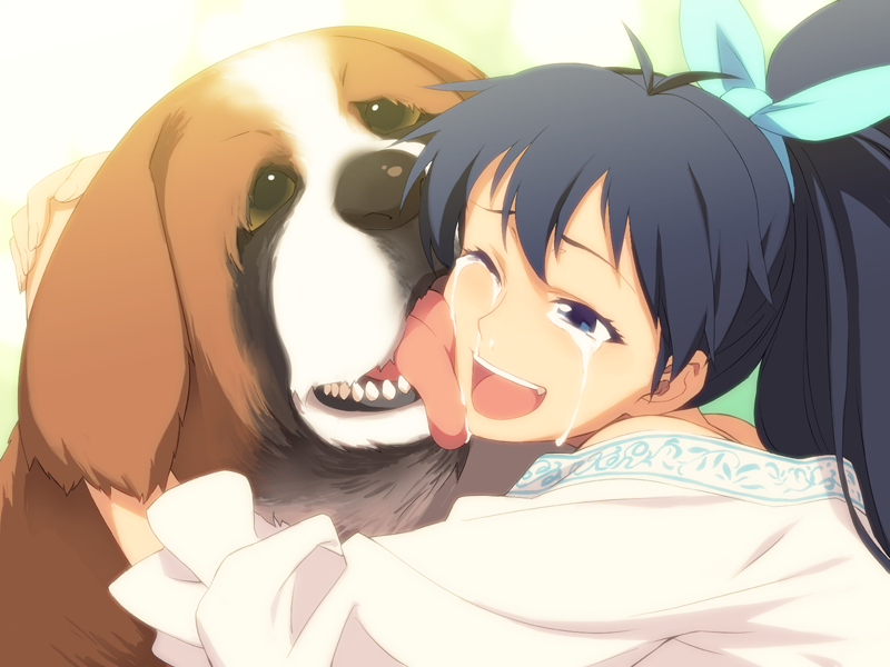 ganaha hibiki and inumi (idolmaster) drawn by takemura_sessyu