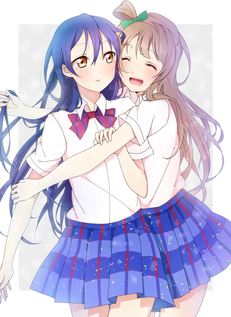 sonoda umi and minami kotori (love live! and 1 more) drawn by satoimo_chika
